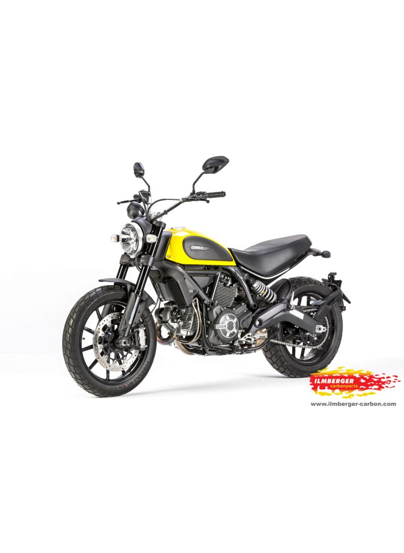 COUVERTURE DU TANQUE CARBON MAT gauche - Ducati Scrambler Icon Dark (2020-2022)