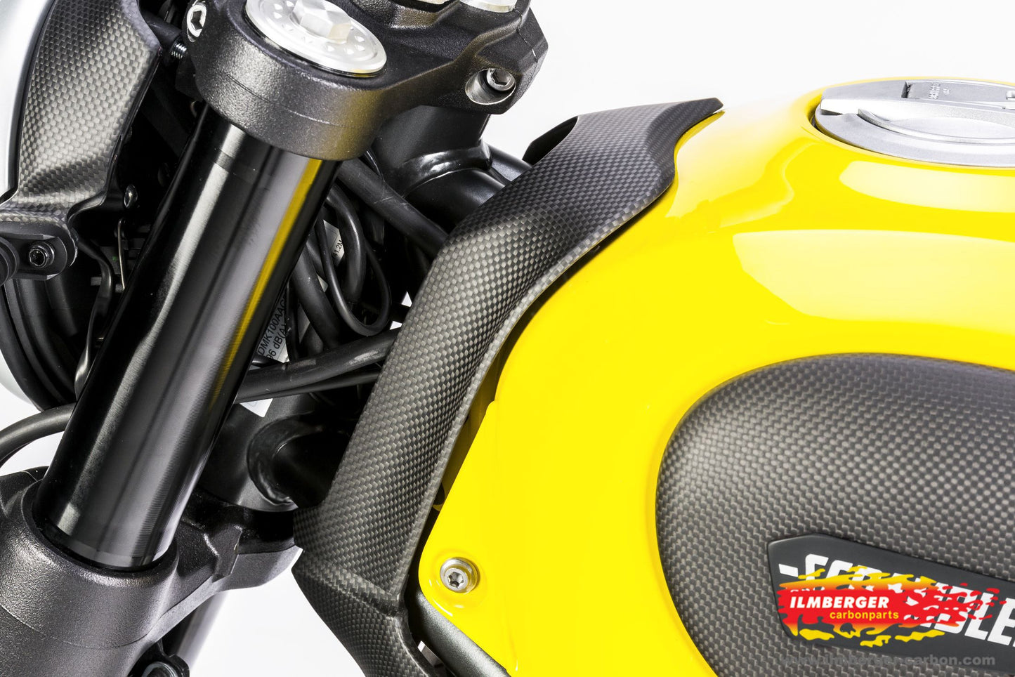 COUVERTURE DU TANQUE CARBON MAT gauche - Ducati Scrambler Flat Tracker Pro (2016)