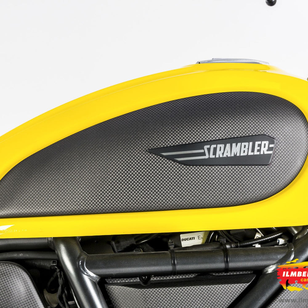 Tank Cover Right Mat Carbon - Ducati Scrambler Classic (2015-2018)