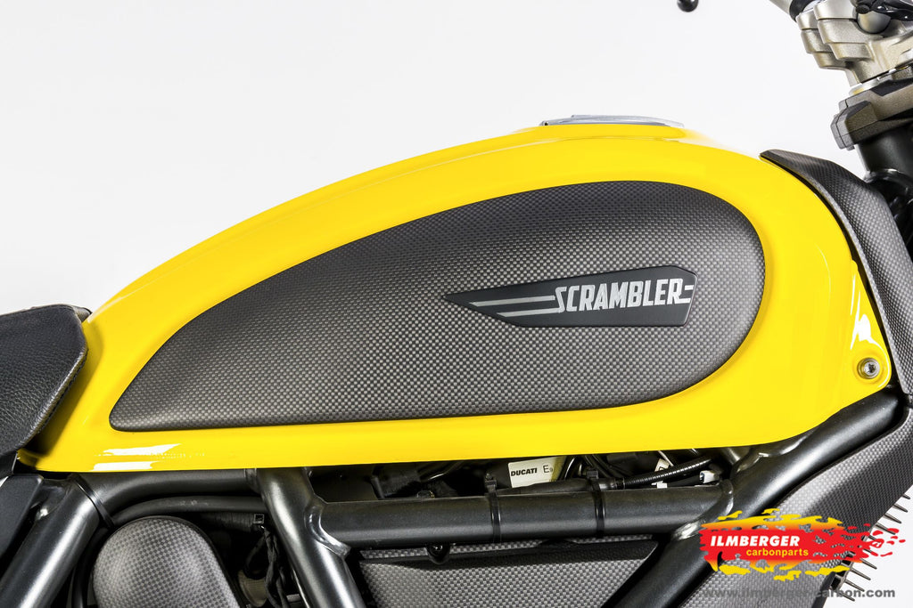 Tank Cover Right Mat Carbon - Ducati Scrambler Classic (2015-2018)