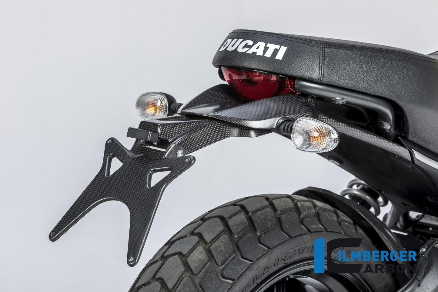 Upper License Plate Support Matt Carbon - Ducati Scrambler Icon Dark (2020-2022)