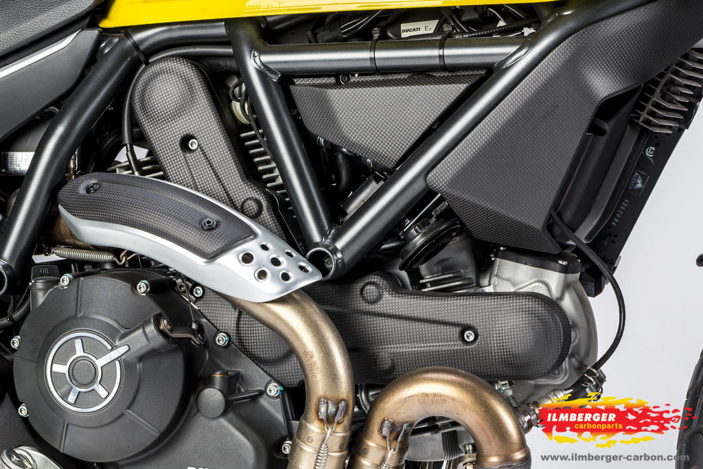 Cubierta de la correa de distribución vertical Matt Carbon - Ducati Scrambler Sesenta2 (2016-2021)