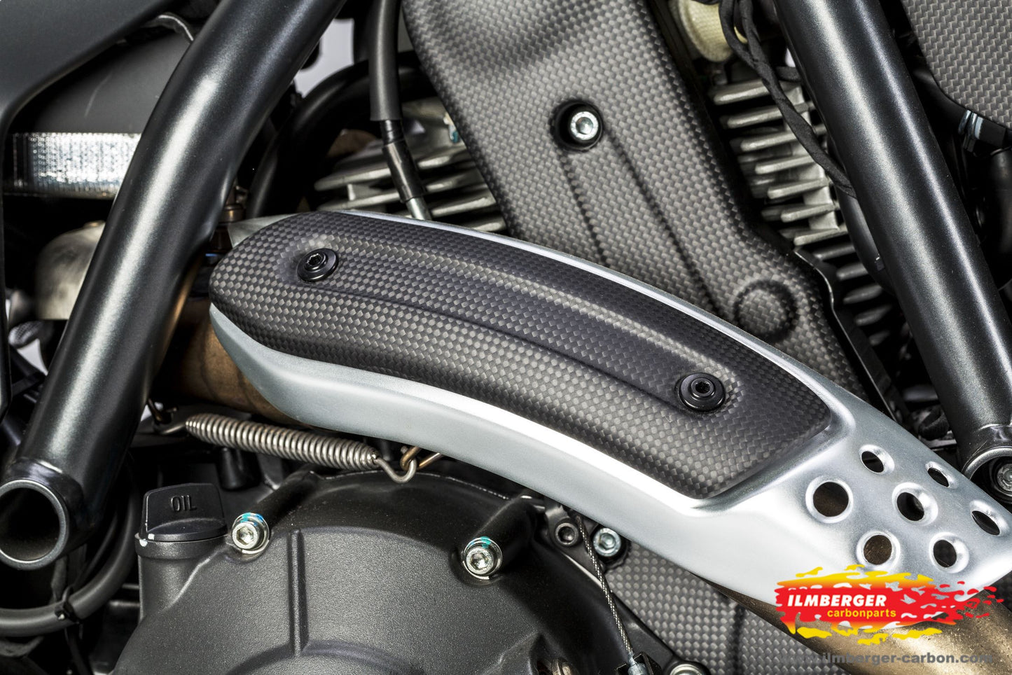 Vertical Timing Belt Cover Matt Carbon - Ducati Scrambler Icon (2019-2022)