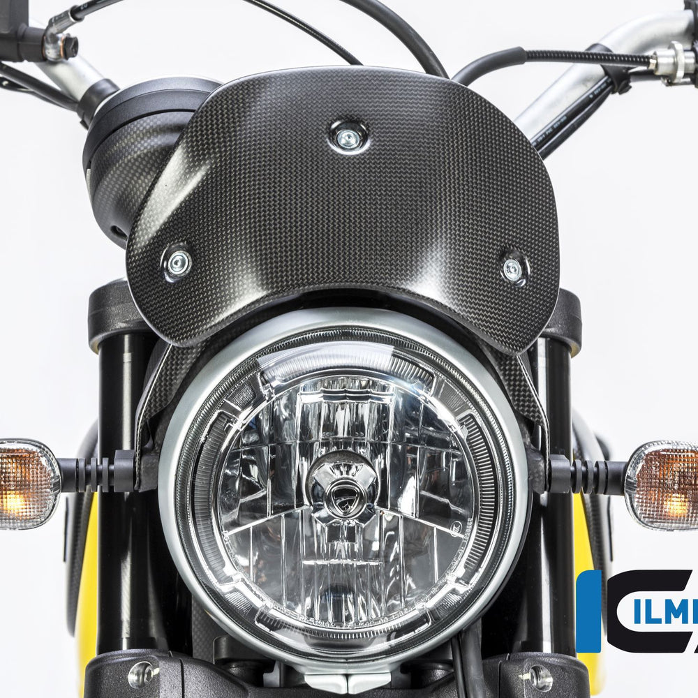 Pare-brise (écran de mouche) Matt Carbon - Ducati Scrambler Icon Dark (2020-2022)