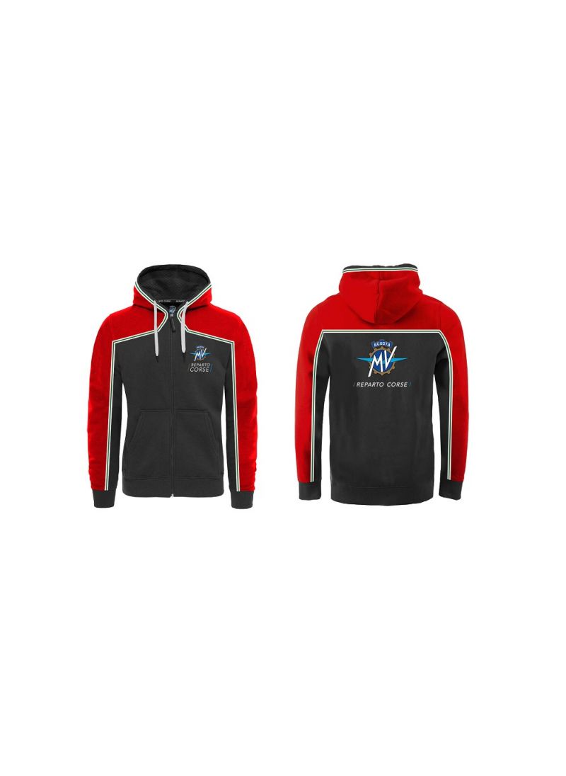 Hoody with Zipper MV Agusta Reparto Corse