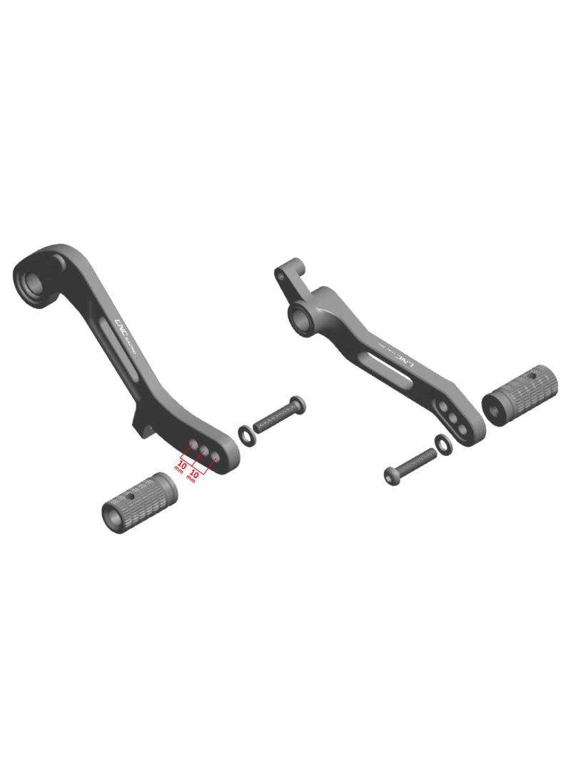 CNC Racing Rider footpegs kit "Easy" Ducati Multistrada 1200