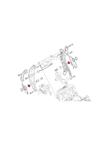 Rear Swingarm Axle Bolt Cover Set Multistrada V4