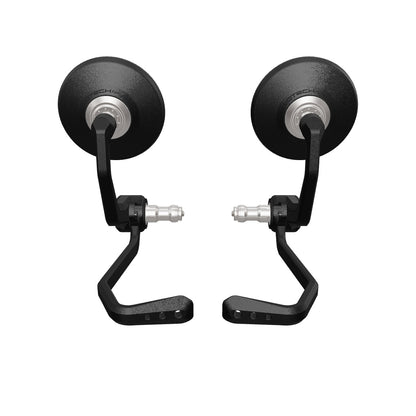 Bar End Spiegels (Retro) incl. Rem- en Koppelingshendel Beschermer Set Evotech - Ducati Monster V2 (2026+)