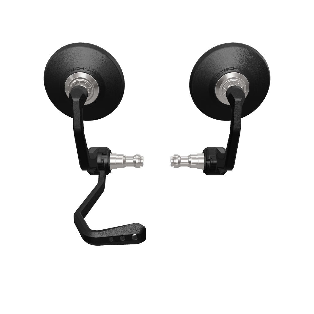 Bar End Spiegels (Retro) incl. Remhendel Beschermer Set Evotech - Ducati Monster V2+ (Plus) (2026+)