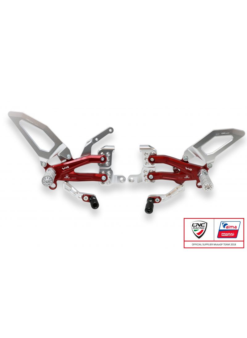 Rearset CNC Racing Pramac Limited Panigale V4 V4S