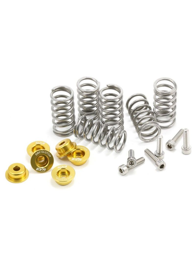 Dry clutch kit with gold 3mm retainers, springs, bearing and bolts