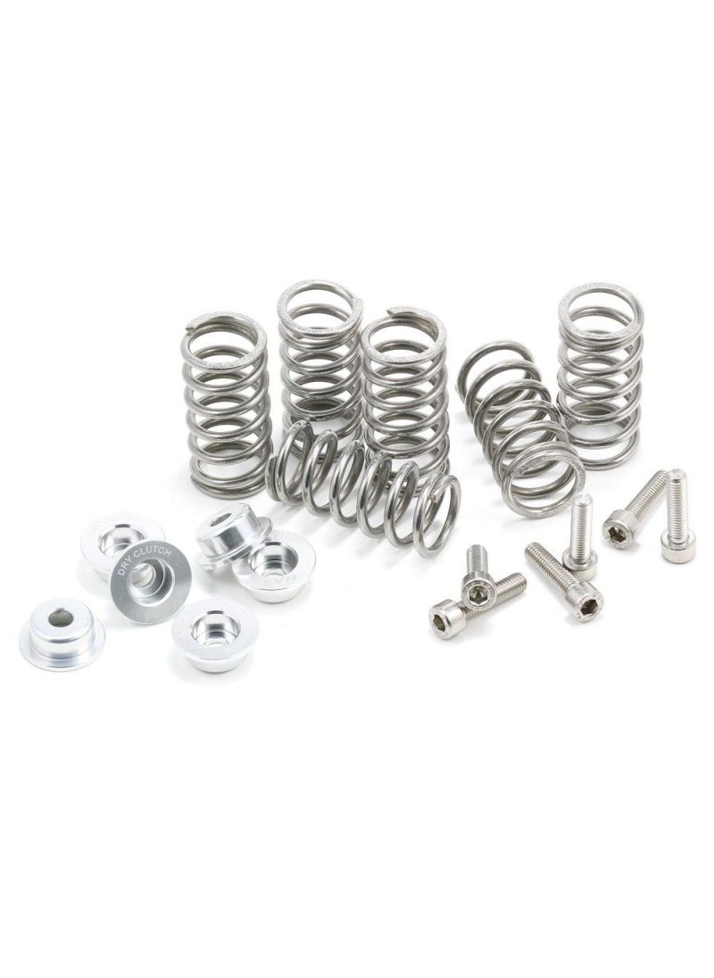 Dry clutch kit with silver 3mm retainers, springs, bearing and bolts