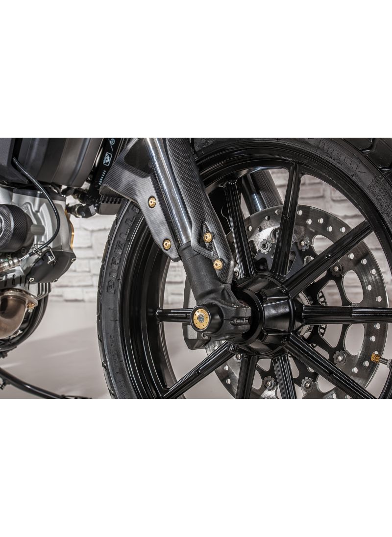 CNC Racing carbon front fork protection Scrambler