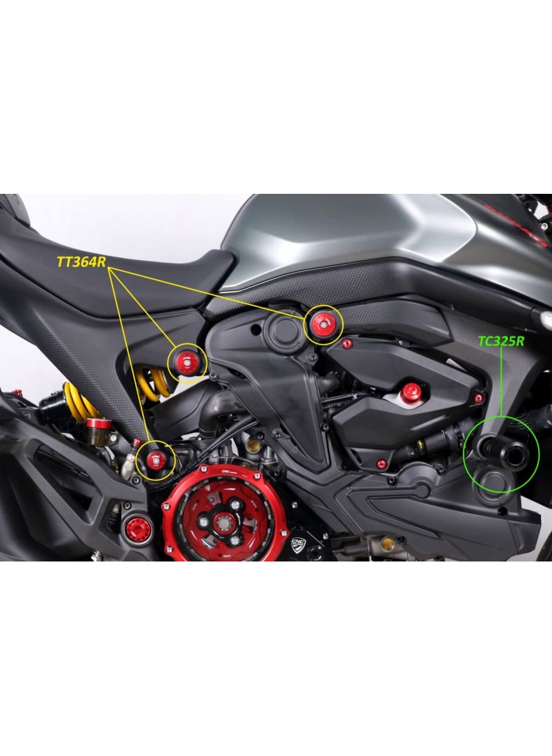 Frame crash protectors Ducati Monster 950 2021+ - CNC Racing