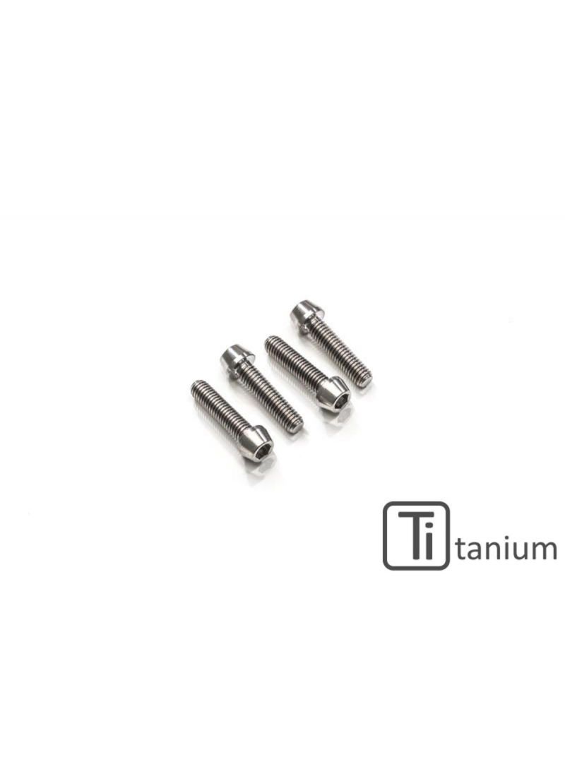 Screws Handlebar Clamp set M8x25 (4 pcs.) - Titanium Ducati Hypermotard 1100S (2007-2009)
