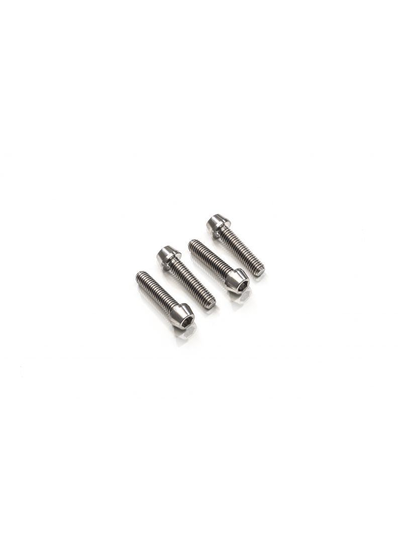 Screws set front axle clamp M6x30 (4 pcs) - Titanium