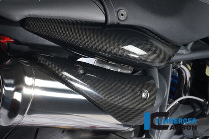 Abgasabdeckung rechts Carbon Triumph Street Triple 675 (2013-2015)