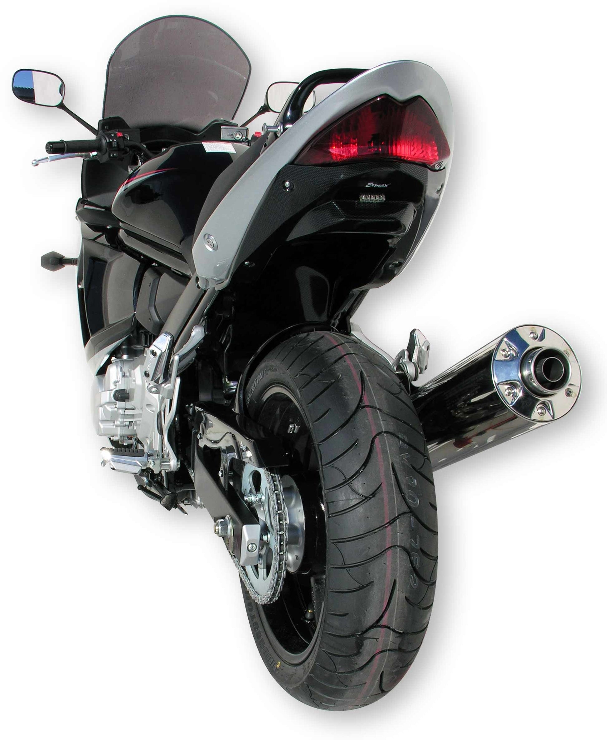 Ermax undertail voor Suzuki GSX650F 2008-2016 afgebeeld zonder kentekenplaathouder, in carbonlook