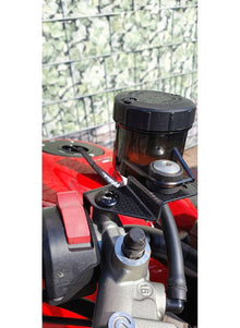 Remvloeistof koppeling vloeistof reservoir steunenset (2 st. ) mat carbon Ducati Monster V2 (2026+)