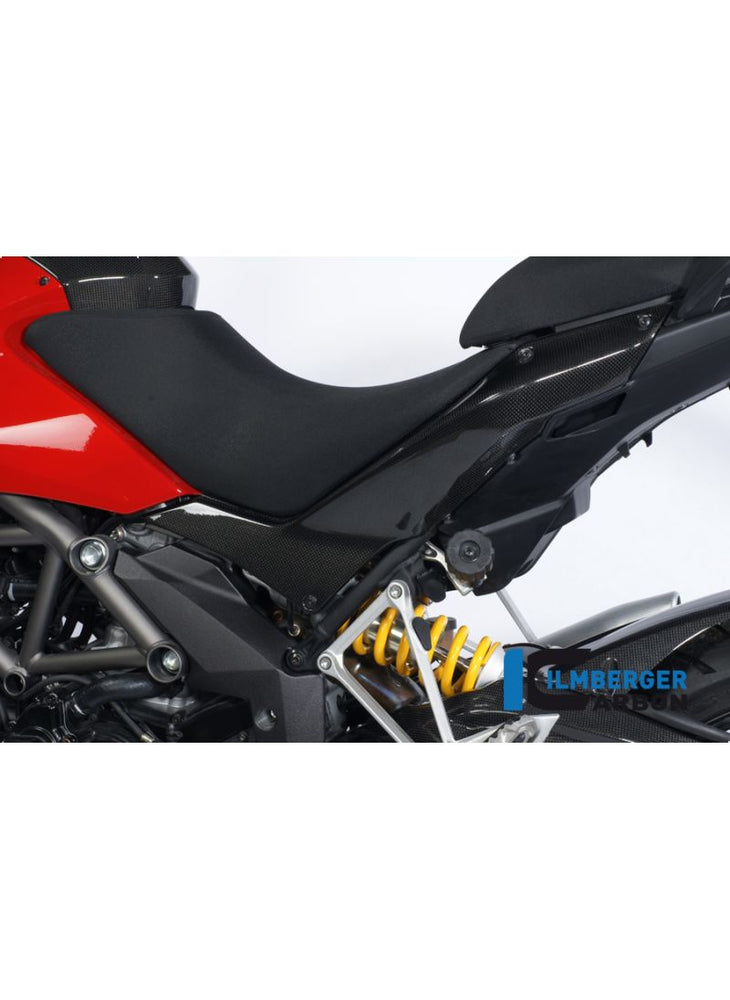 Panel lateral debajo del asiento - Lado izquierdo - Carbon Multistrada 1200 2010-2012 Ducati Multistrada 1200 (2010-2012)