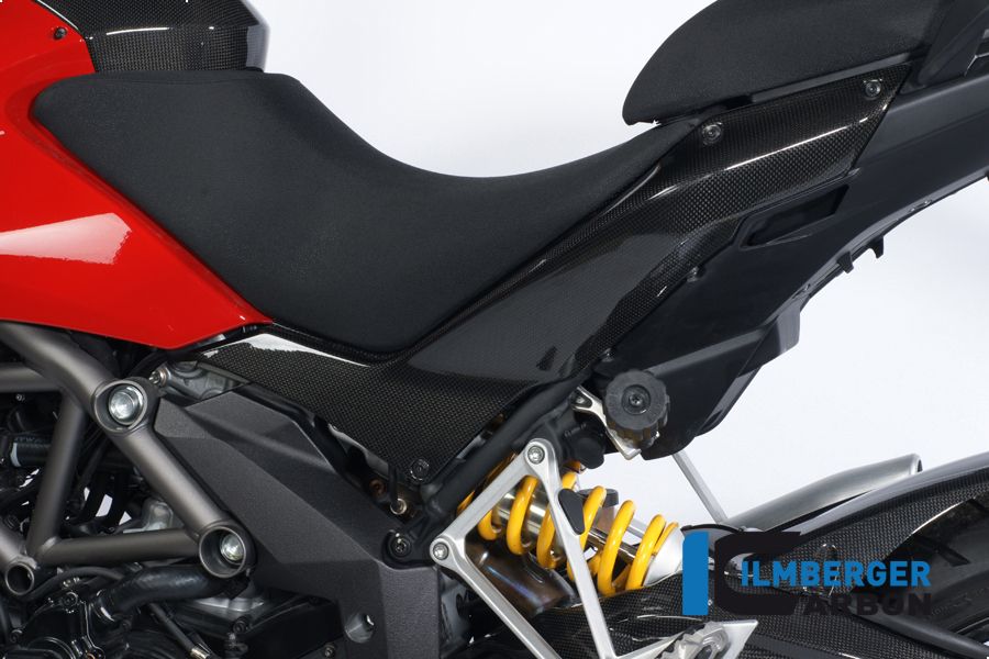 Sidanpanel under säte - Vänster sida - Carbon Multistrada 1200 2010-2012 Ducati Multistrada 1200 (2010-2012)